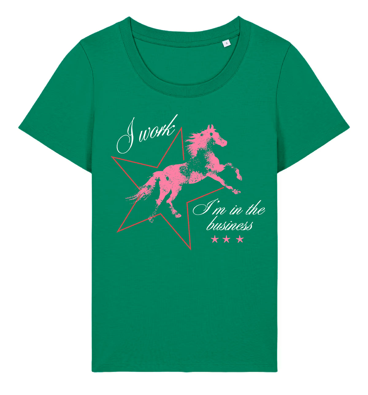 "I work I'm in the business" Ladies Tee